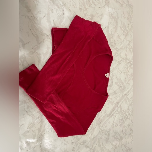 Red Garage Crop Long-sleeve LRG - Picture 2 of 2